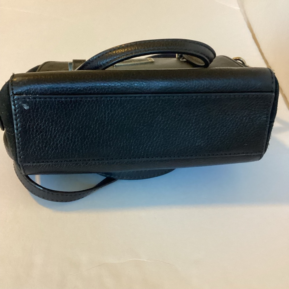 Kate Spade Kay Street Small Felix Satchel Black Pebbled Leather Suede Trim Bag - Picture 8 of 15